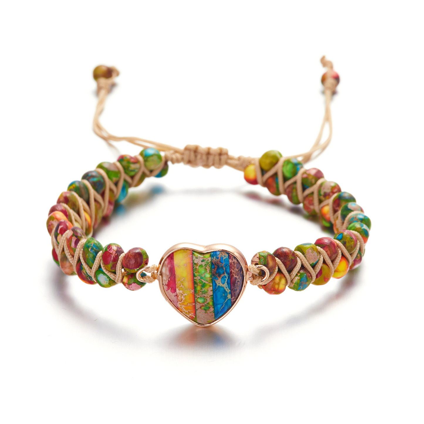 Creative Woven Love Stone Bracelet