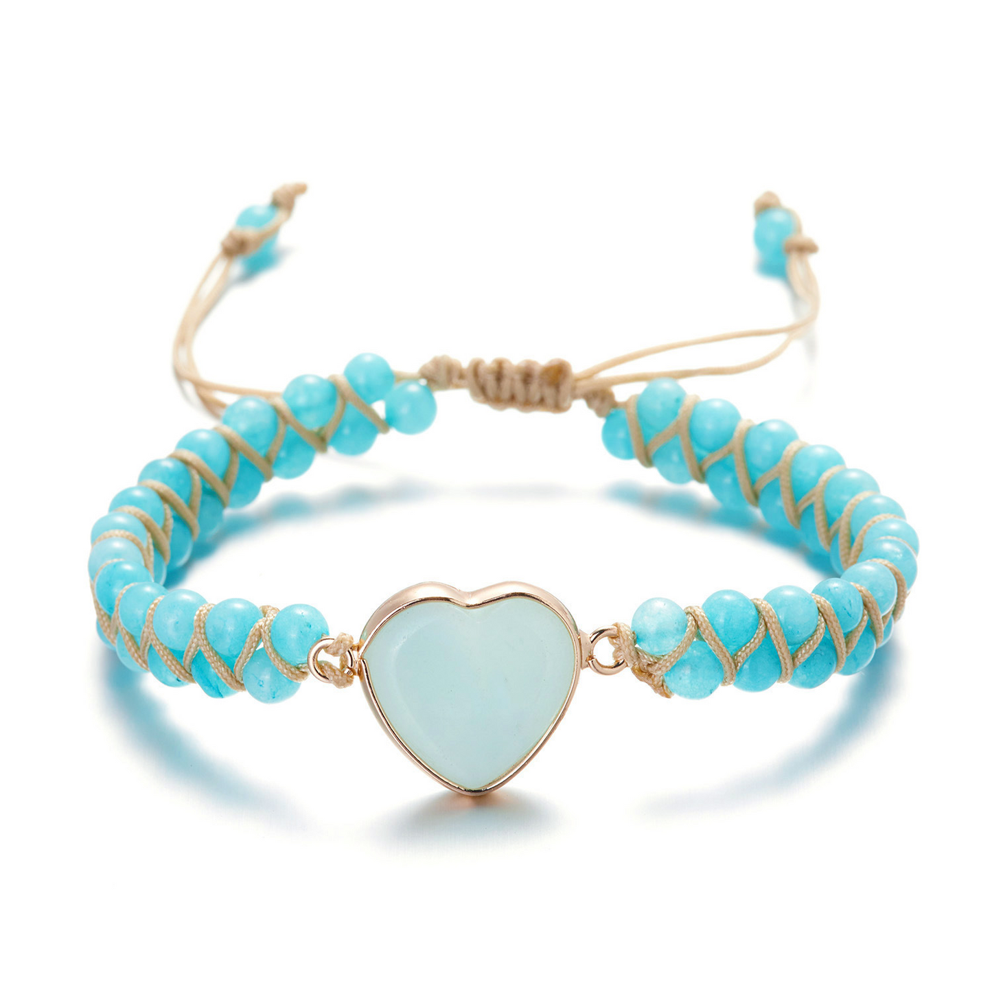 Creative Woven Love Stone Bracelet