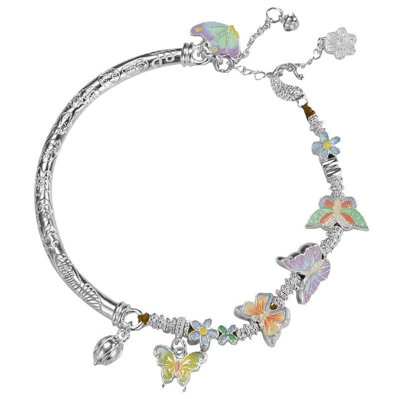 New Chinese Style Colorful Butterfly Bracelet